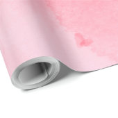 Pink Watercolor Heart Geschenkpapier (Rolleneckpunkt)