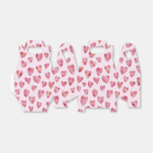 Pink Watercolor Herzmuster Geschenkschachtel (Ungefaltet)