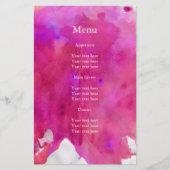 Pink Watercolor Hochzeit (Vorderseite)