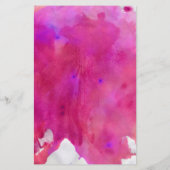 Pink Watercolor Hochzeit (Rückseite)