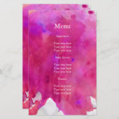 Pink Watercolor Hochzeit (Vorne/Hinten)