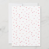 Pink Watercolor Kinderdusche Einladung (Rückseite)