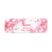 Pink Watercolor Label (Vorne)