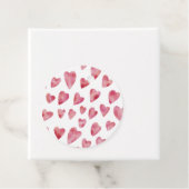 Pink Watercolor Liebe Herzmuster Geschenkanhänger (Beispiel)