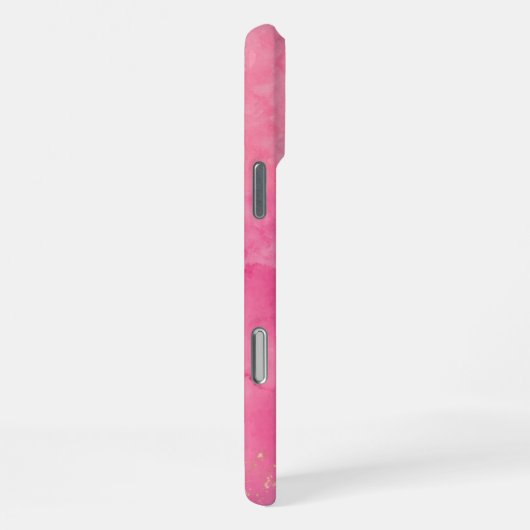 Pink Watercolor Linktree | iPhone Hülle (Rechte Seite)