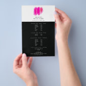 Pink Watercolor Makeup Artist Swatts Flyer (Handgriff)
