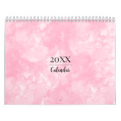 Pink Watercolor Modern Minimalistisch Kalender (Titelbild)