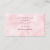 Pink Watercolor Nair Art Studio Visitenkarte (Rückseite)