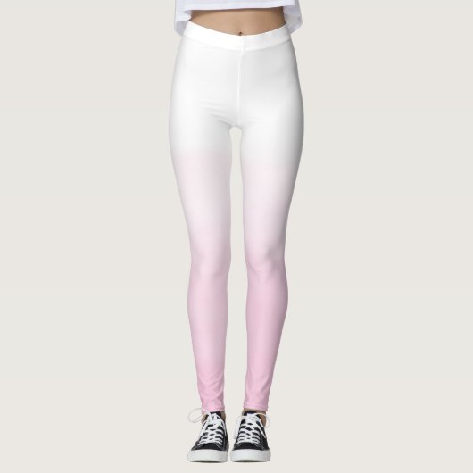Pink Watercolor Ombre Leggings (Vorderseite)