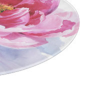 Pink Watercolor Peak Blume Cutting Board Schneidebrett (Ecke)