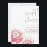 Pink Watercolor Peonies Bridal Dusche Einladung<br><div class="desc">Pink Watercolor Peonies Bridal Dusche Einladung Whimsical und schöne Illustration von Pfingsten. Ideal für Frühlings- oder Sommerveranstaltungen.</div>