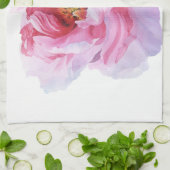Pink Watercolor Peony Kitchen Handtücher (Gefaltet)