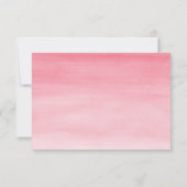 Pink Watercolor Ranunculus Wedding Danke Foto (Rückseite)