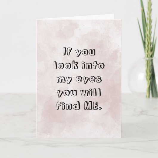 Pink Watercolor Romantisches Jubiläum Karte (Vorderseite)