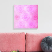 PINK Watercolor Rose Leinwanddruck (Insitu (Wohnzimmer))