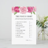 Pink Watercolor Rose Preis ist das richtige Spiel (Stehend Vorderseite)