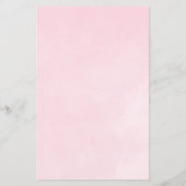 Pink Watercolor Rose Preis ist das richtige Spiel (Rückseite)