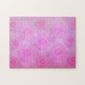PINK Watercolor Rose Puzzle (Horizontal)