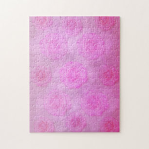 PINK Watercolor Rose Puzzle