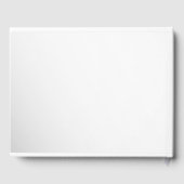 Pink Watercolor Rose Wedding Guest Book Gästebuch (Rückseite)