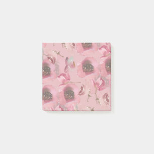 Pink Watercolor Rosen Post It Notes Post-it Klebezettel