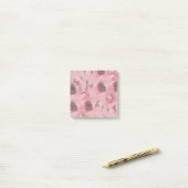 Pink Watercolor Rosen Post It Notes Post-it Klebezettel (Auf Schreibtisch)