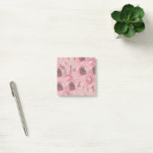 Pink Watercolor Rosen Post It Notes Post-it Klebezettel (Büro)
