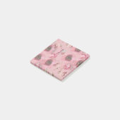 Pink Watercolor Rosen Post It Notes Post-it Klebezettel (angewinkelt)