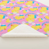 Pink Watercolor Rubber Ducky Du bist der Eine Sherpadecke (3/4)