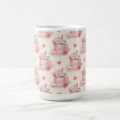 PINK WATERCOLOR SEIN MEIN VALENTINE TASSE (Mittel)