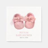 Pink Watercolor Shoes Babydusche Serviette (Vorderseite)