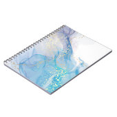 Pink Watercolor Spiral Foto Notebook (80 Seiten) Notizblock (Linke Seite)