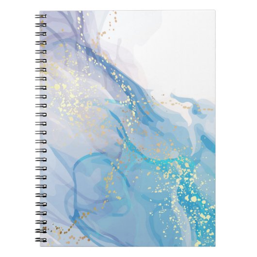 Pink Watercolor Spiral Foto Notebook (80 Seiten) Notizblock (Vorderseite)