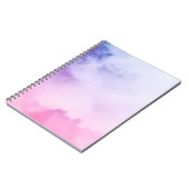 Pink Watercolor Spiral Foto Notebook (80 Seiten) Notizblock (Linke Seite)