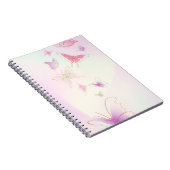 Pink Watercolor Spiral Foto Notebook (80 Seiten) Notizblock (Rechte Seite)