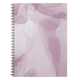 Pink Watercolor Spiral Foto Notebook (80 Seiten) Notizblock