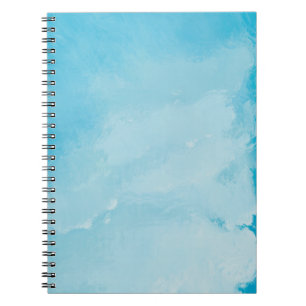 Pink Watercolor Spiral Foto Notebook (80 Seiten) Notizblock