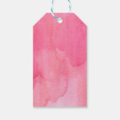 Pink Watercolor Splash Geschenkanhänger (Rückseite)