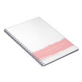 Pink Watercolor Splash Personalisiertes Notebook Notizblock (Rechte Seite)