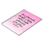 Pink Watercolor-Sprichwörter 31 Christliche Frauen Notizblock (Linke Seite)