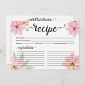 Pink Watercolor Tulips Hochzeit (Vorne/Hinten)