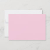 Pink Watercolor Tulips Hochzeit RSVP Karte (Rückseite)