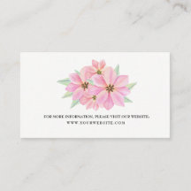 Pink Watercolor Tulips Hochzeitkarte