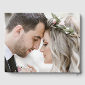 Pink Watercolor Tulips Wedding Gästebuch (Rückseite)