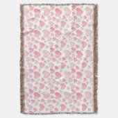Pink Watercolor Valentine Hearts Decke (Vorderseite Vertikal)