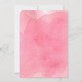 Pink Watercolor Virtual Brautparty Einladung (Rückseite)