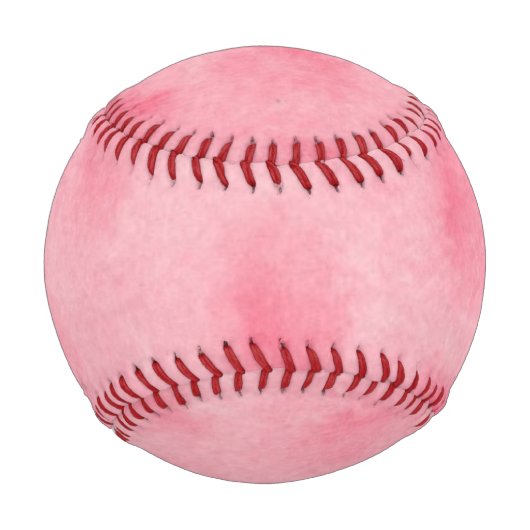 Pink Watercolor Wash Baseball (Vorderseite)