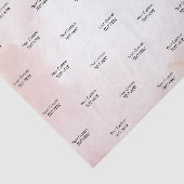 Pink Watercolor Wash Custom Text Tissue Seidenpapier (Ausschnitt)