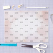 Pink Watercolor Wash Custom Text Tissue Seidenpapier (Handwerk)