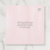 Pink Watercolor Wedding Cake Danke Geschenkanhänger (Rückseite)